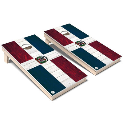Ensemble de planches de cornhole en composite toutes saisons International Flag