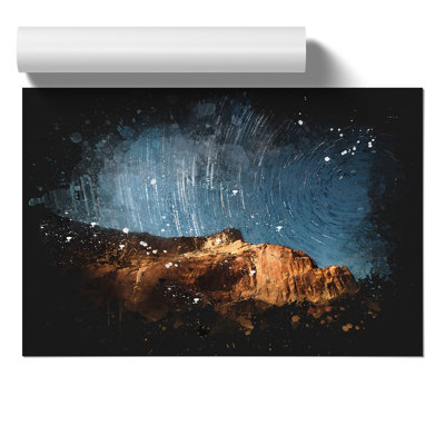 Stars Above The Mountains - No Frame Painting