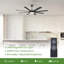 Harrigan 60"/75" 8-Blade Modern Industrial Ceiling Fan with Dimmable LED Lights and Remote Control-539702592