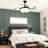 42" Vintage Ceiling Fan With Led Light For Dining Room & Living Room
