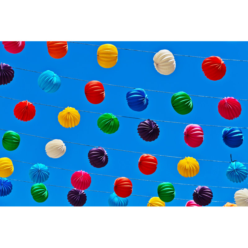 Paper Lanterns by DeltaOFF - Wrapped Canvas Print, 30cm H x 46cm W x 3.8cm D