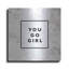 «You Go Girl Bold» par Susan Ball, art mural en métal-1553987007
