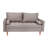 Jeaninne Compact Upholstered Tufted Loveseat with Wooden Legs-1346097887