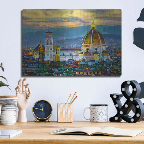 Latitude Run® 'Florence Italy Duomo Sunset' By Pedro Gavidia, Metal ...
