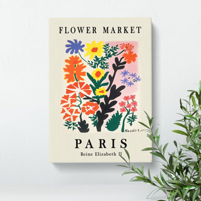 Flower Market Exhibition In Paris No.2 - Wrapped Canvas