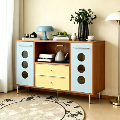 Color Blocking Detachable Buffet Table