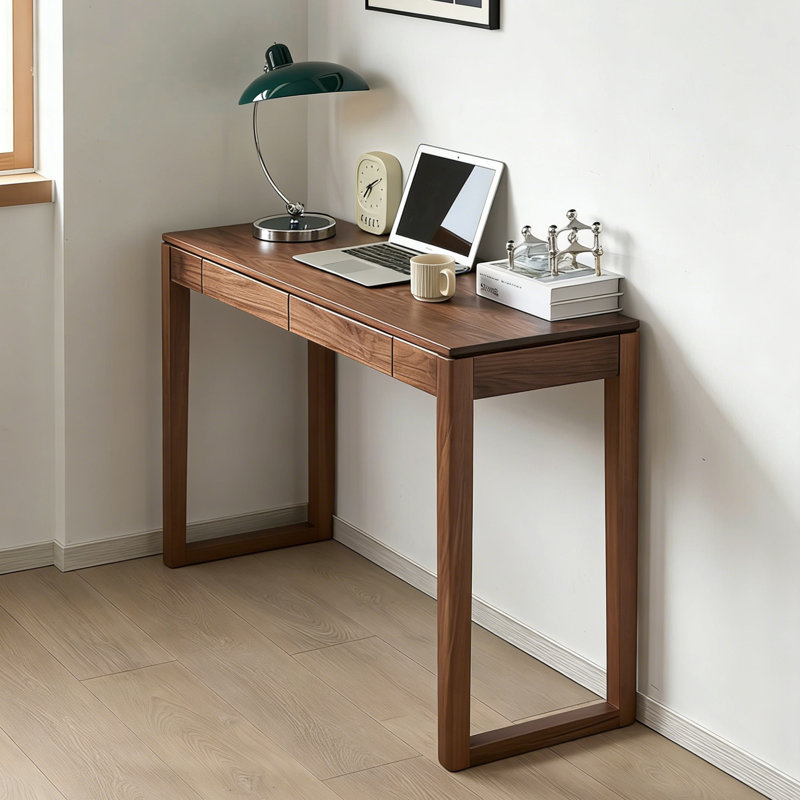 Console brune de style chinois simple, H 29,5 po x l 47,2 po x P 15,7 po