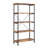 5-Shelf Bookcase In Antique Nutmeg And Black-1293410440-1293410443