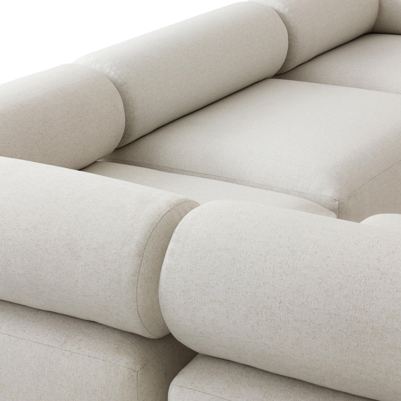 Lenox Modular Sectional, Cream Polypropylene/Olefin