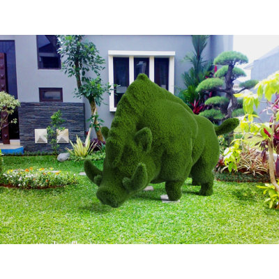 Topiaire de sanglier vert extérieur