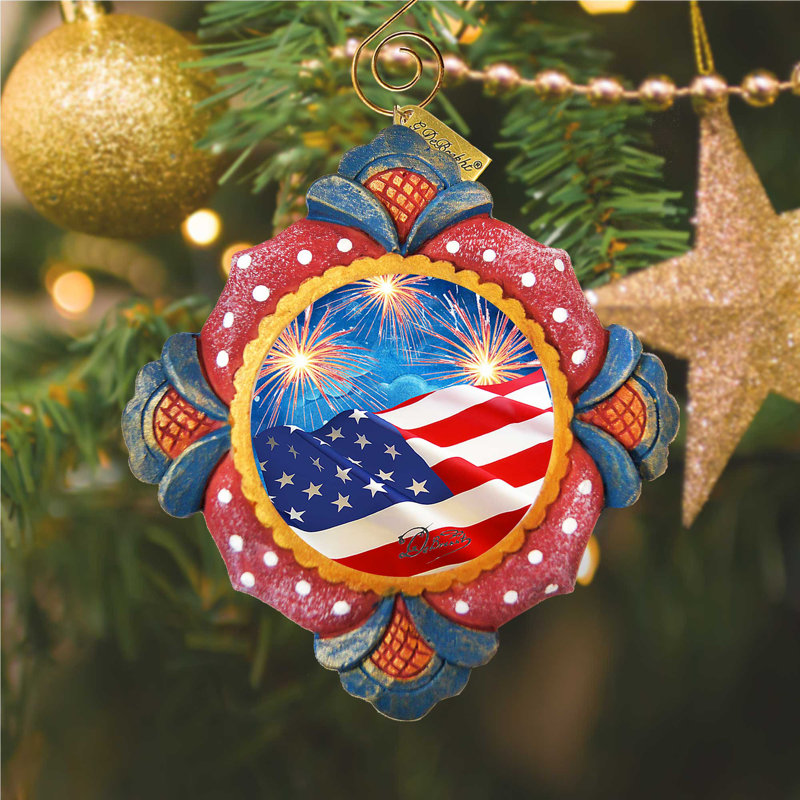Ornement de feux d'artifice patriotique Derevo