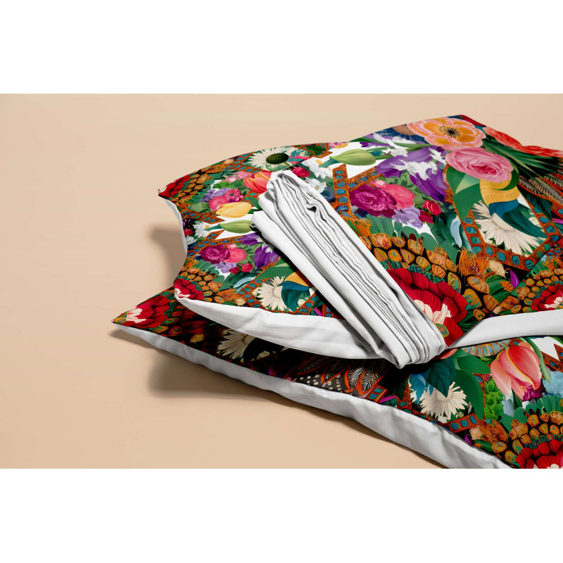 High-Quality Double Quilt Cover Set, 100% Polyester & Cotton Blend, 78.7 x 78.7 Inches | Includes 2 Pillowcases (23.6 x 23.6 Inches) | Machine Washable, Button Closure, Soft & Durable, Perfect for Cozy Bedrooms