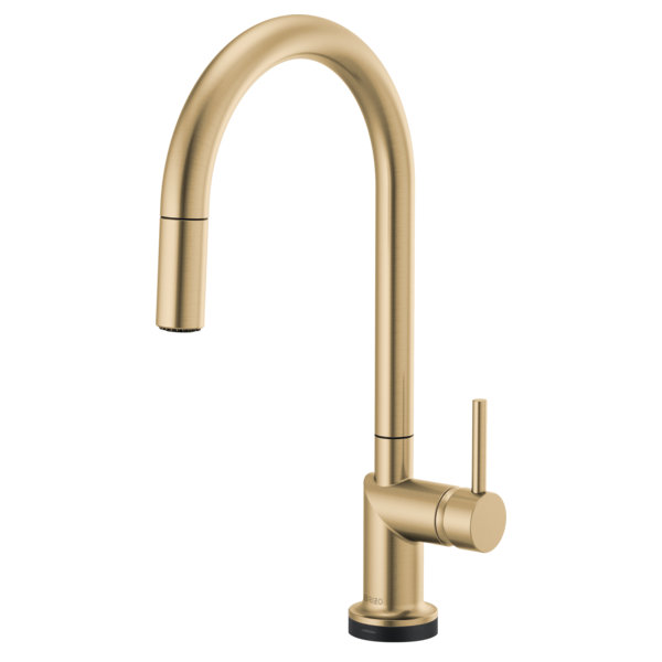 Odin® SmartTouch® Pull-Down Faucet with Arc Spout, Luxe Gold, Lever