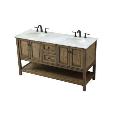 Ensemble de meuble-lavabo double 60 po Narron