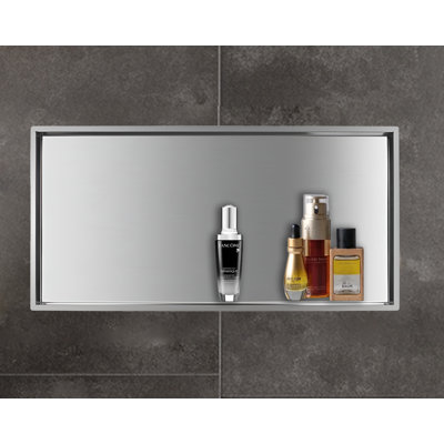 Niche de douche, acier inoxydable poli