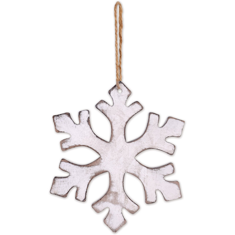 Ornements en bois de forme festive, Beige