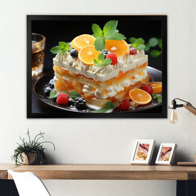 " Orange White Melon Cake Mmmmmmm "