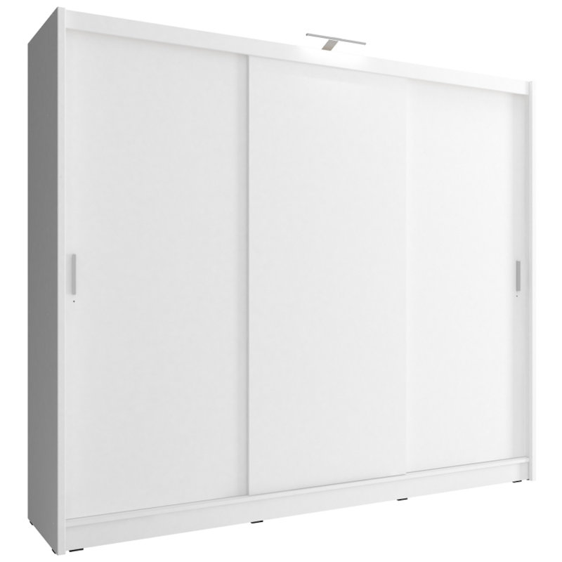 Elveda 3 Door Manufactured Wood Wardrobe, Yes, White