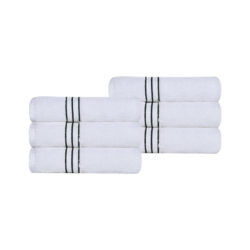 Hotel Turkish Cotton 6-Piece Hand Towel Set, Ultra-Plush & Luxury Weight, Teal