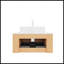 Meuble-lavabo mural flottant avec lavabo en céramique blanche, rangement spacieux et finition grain de bois naturel-1494125668-1494125669