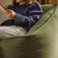 icon Natalia Velvet Adults Bean Bag Armchair and Pouffe, Ready Filled Large Beanbag and Footstool Forest Green-90562463