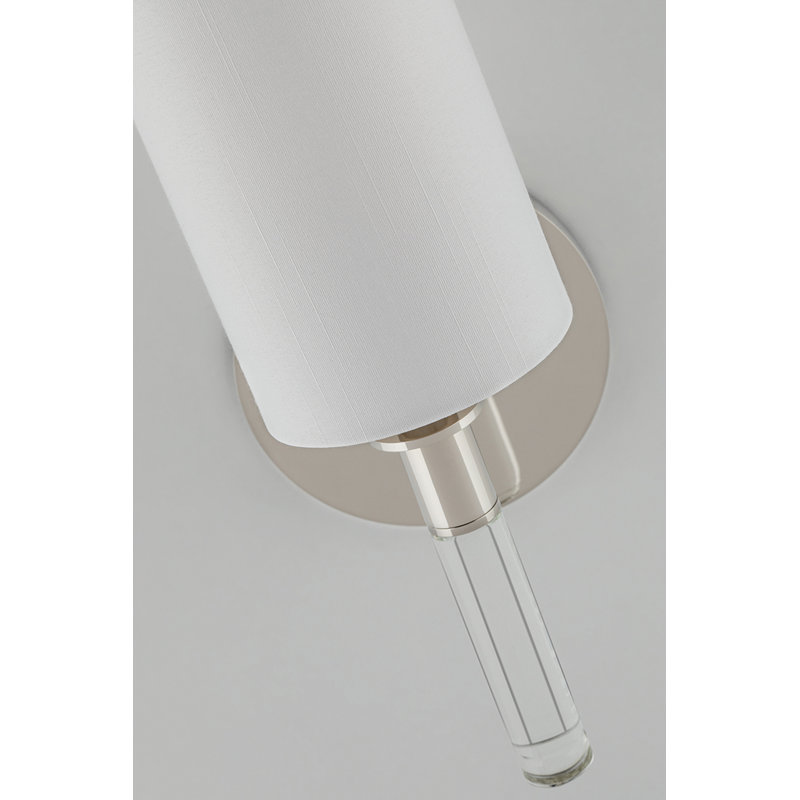 Wylie 1 - Light Flush Mounted Sconce, Polished Nickel