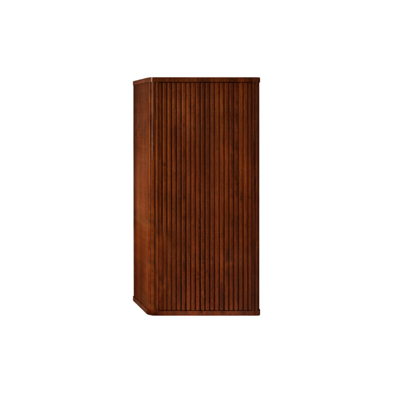 CC0414S305 Striped Walnut Bathroom Floating Side Cabinet