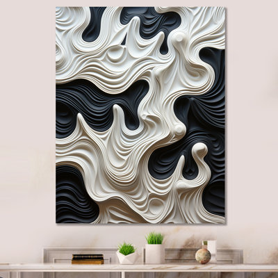 Décoration murale noir et blanc Opt Art