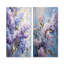 Lilas mauve et mauve en fleurs, ensemble d'art mural sur toile lilas-102584244-102584241