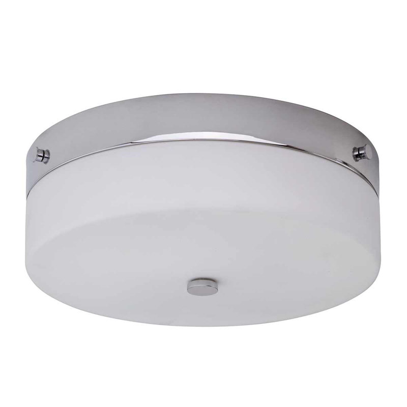 Harworth Flush Mount, Chrome, 9.5cm H x 29cm W x 29cm D