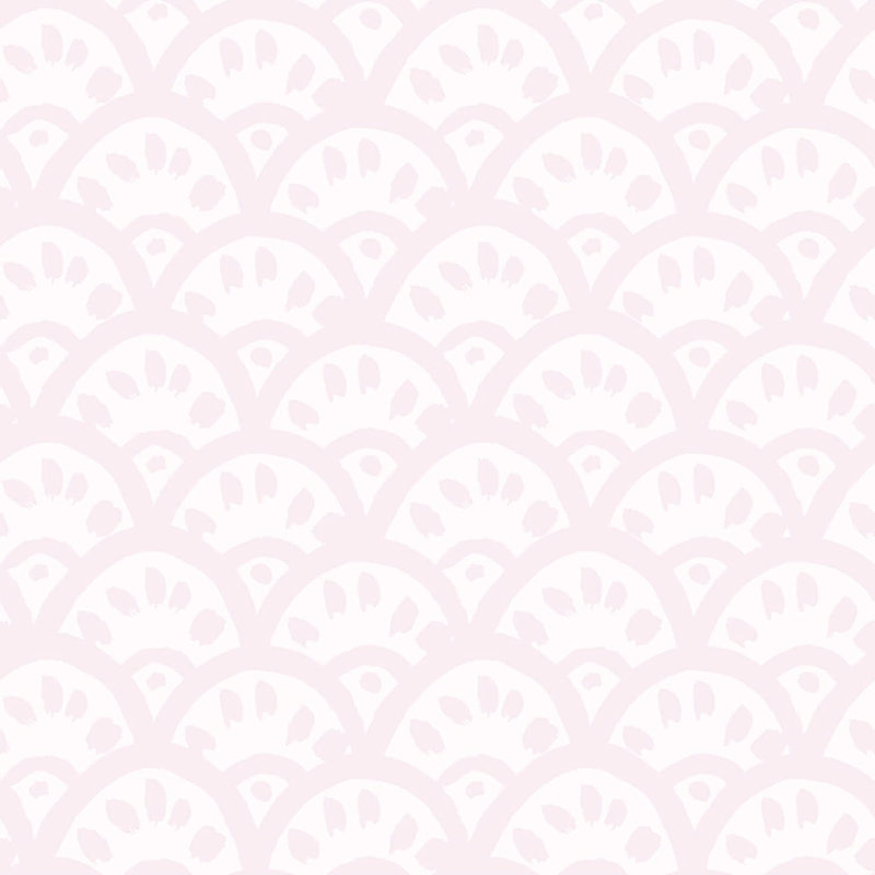 Scallops II 33' L x 20.5" W  Wallpaper Roll, Pink