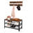 Hall Tree Entryway Storage Bench, Coat Rack Shoe Bench, Shoe Rack Organizer With Coat Hooks, 3-In-1 Design, Wooden Furniture With Metal Frame-1006790586