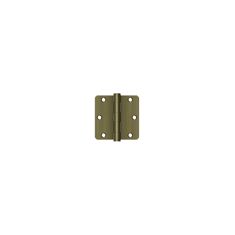 Steel Butt Bearing Hinge, Antique Brass