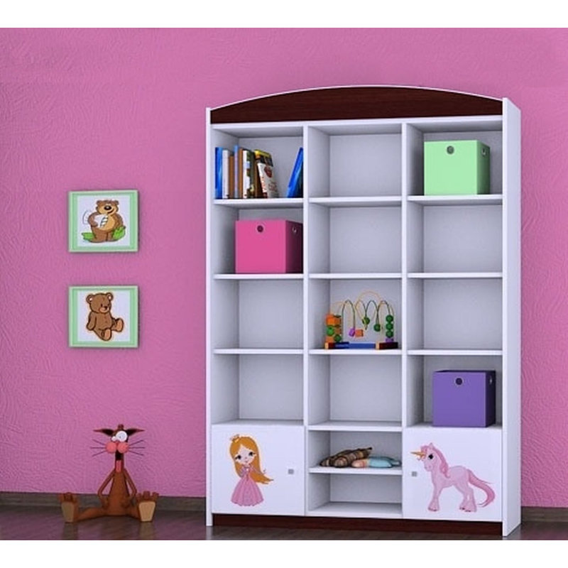 Meredith 183cm H X 132cm W Kids Cube, Wenge