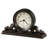 Bishop Traditional Analogue Solid Wood Quartz Movement / Crystal Tabletop Clock with Alarm in Worn Black