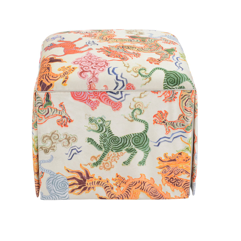 Chelsea Square Ottoman, Tibetan Tiger