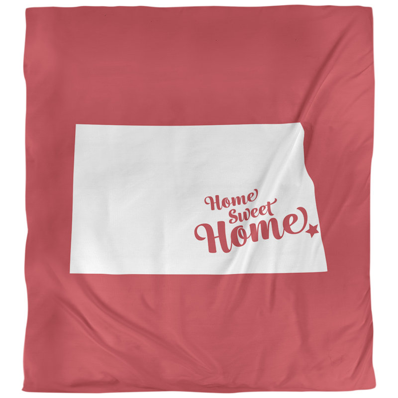Housse de couette pour la maison, Housse de couette pour très grand lit, Rouge, Microfibre