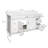 Concord 61 Inch Bathroom Vanity with Top, Ready to Assemble, White