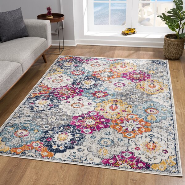 Corrigan Studio® Kymiere Abstract Pink Area Rug & Reviews | Wayfair