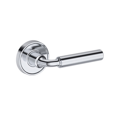 La Conner Full Dummy Lever with Recessed Round Rose in Venetian Bronze