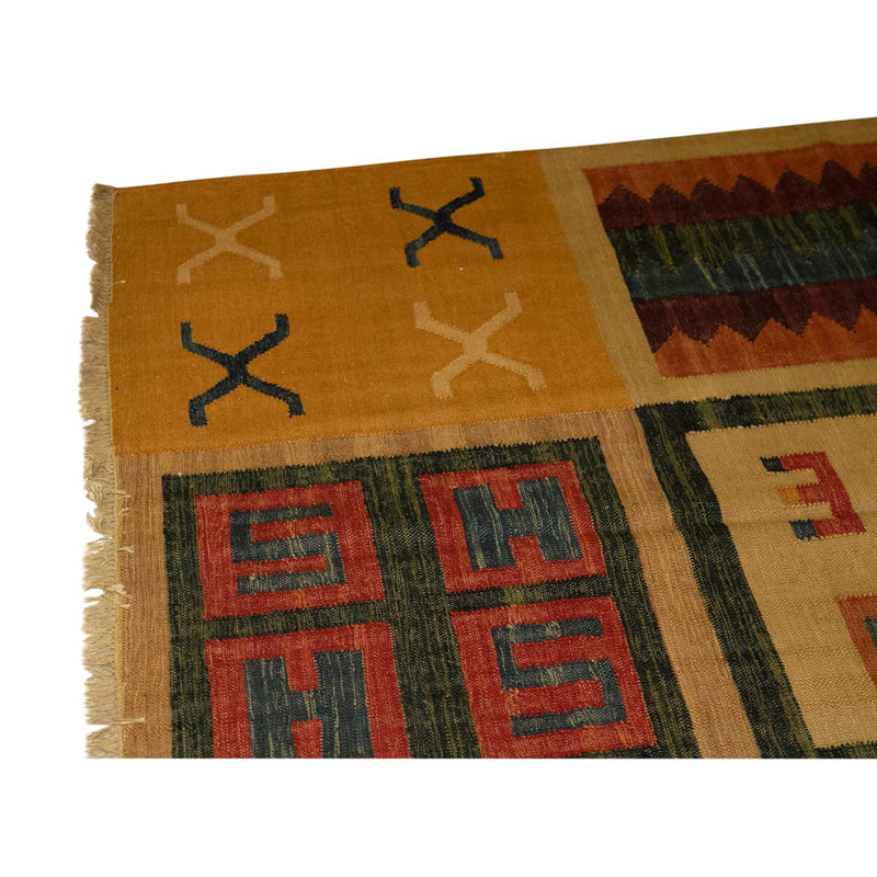 Wool Patchwork Area Rug