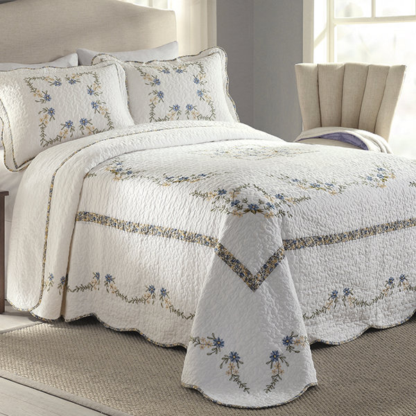 August Grove Plisse Bedspreads