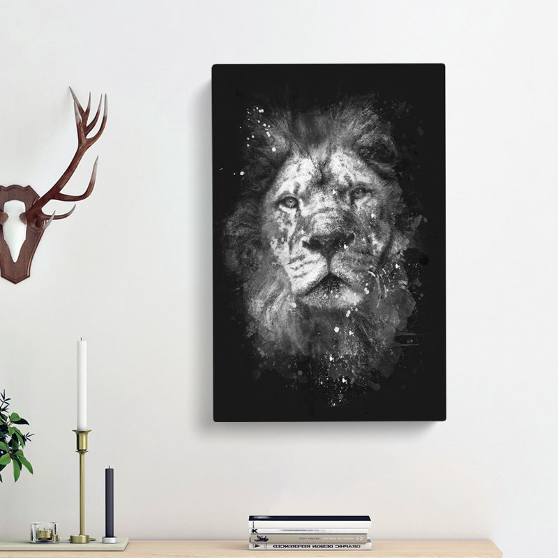 The Proud Lion - Wrapped Canvas, 91cm H x 60cm W x 3cm D