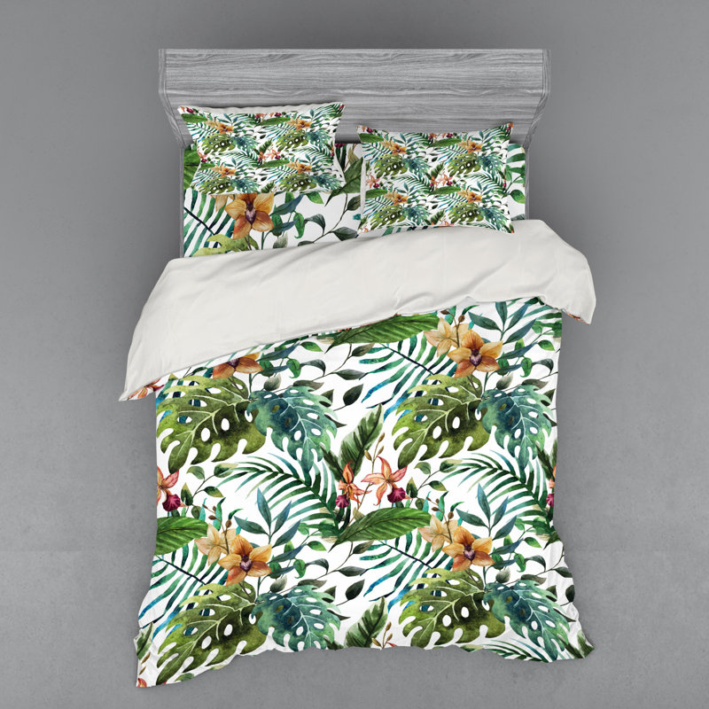 Ensemble de housse de couette côtière en microfibre pâle / caramel / bourgogne