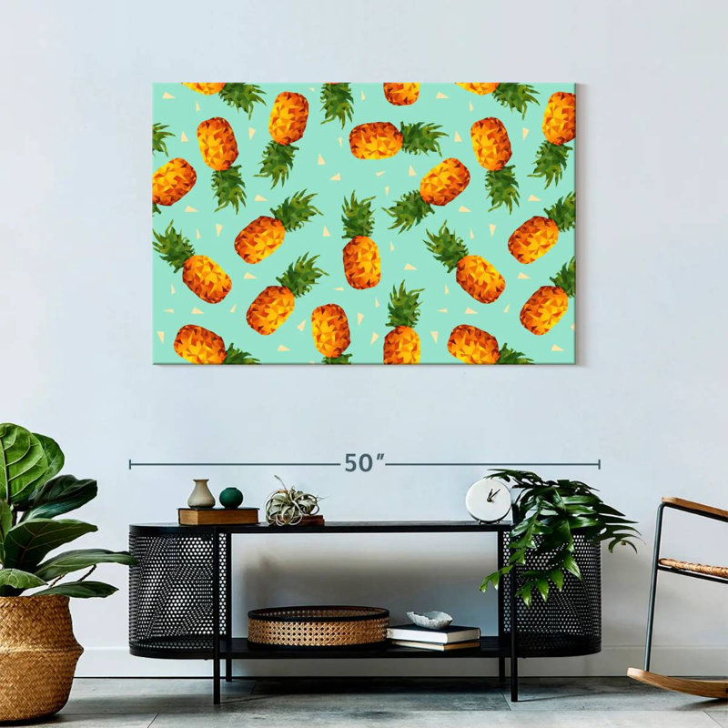 Yarlin Hipster Pineapples, 30" H x 45" W