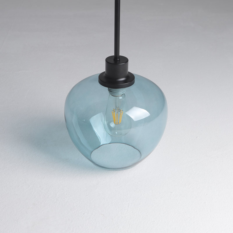 Luminaire suspendu 1 lumière l 9 po pour îlot de cuisine, table de salle à manger, évier, couloir, Blue