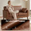 HOMCOM 2 Seater Sofa PU Leather Upholstered for Small Space-2083938714