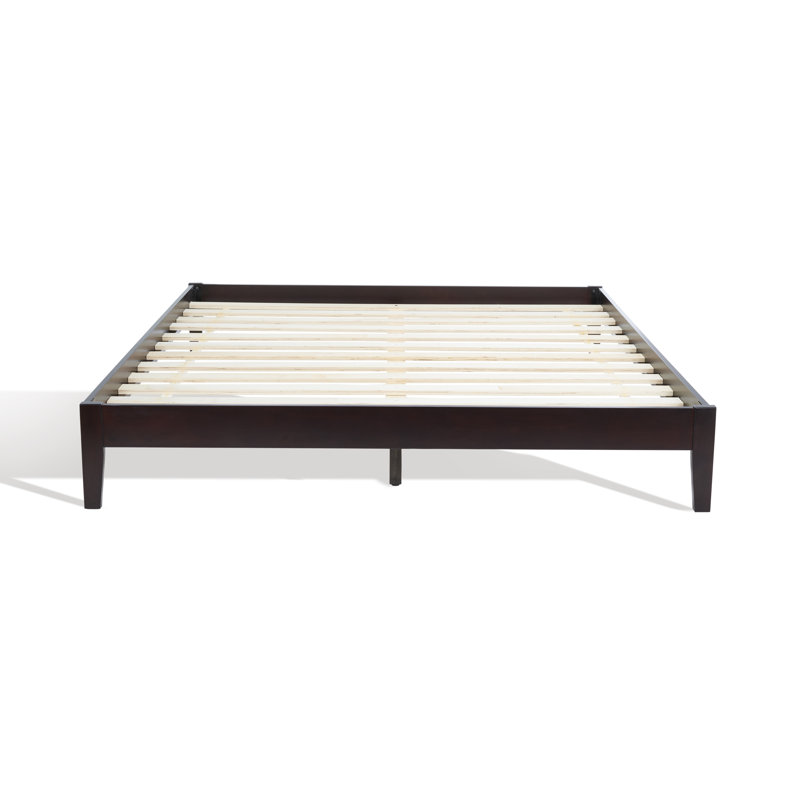 Alyson Espresso Queen Mahogany Wood Bed Frame
