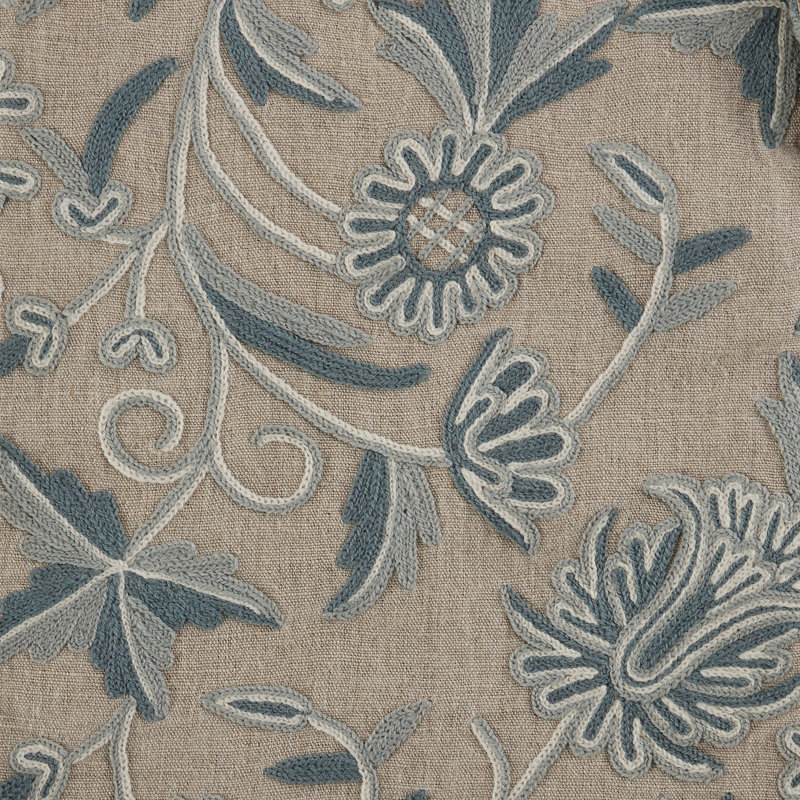 Azure Bloom Throw