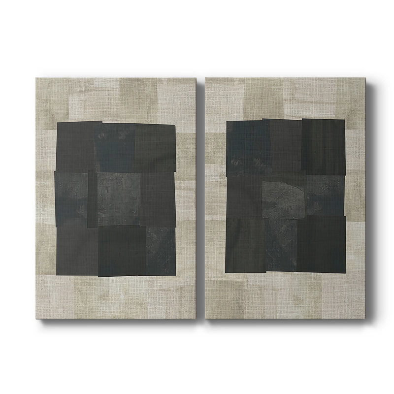 Floating Block I-Premium Gallery Wrapped Canvas -Ready to Hang, 18" H x 24" W